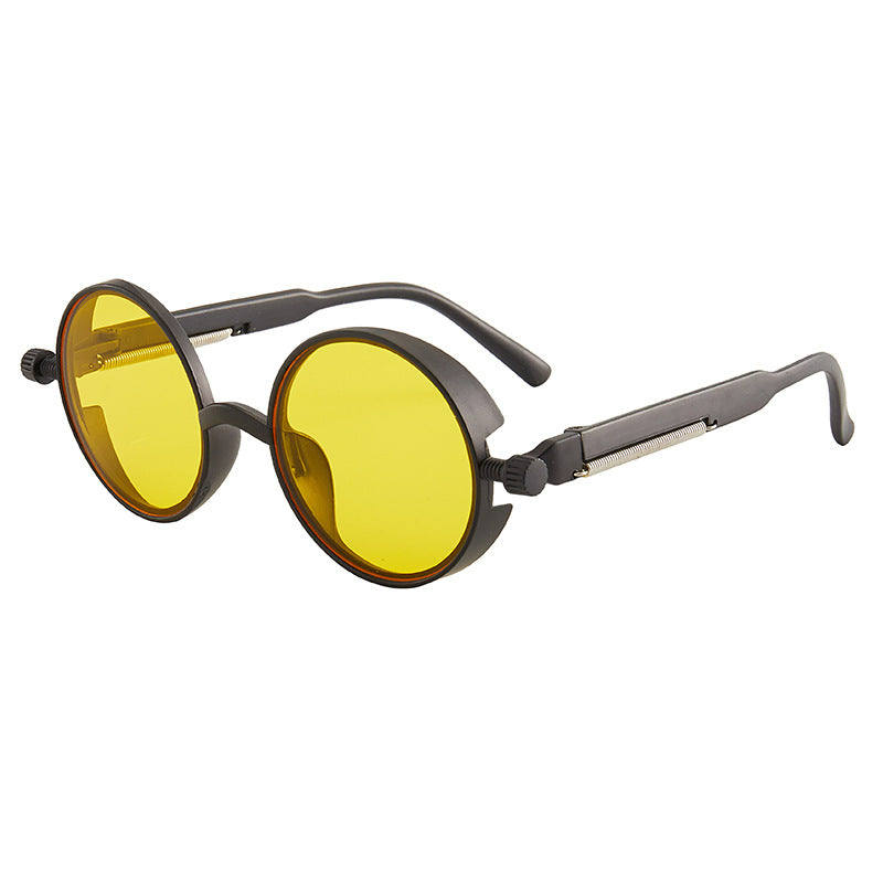 New  Style Steampunk Series Spring Glasses Round Frame