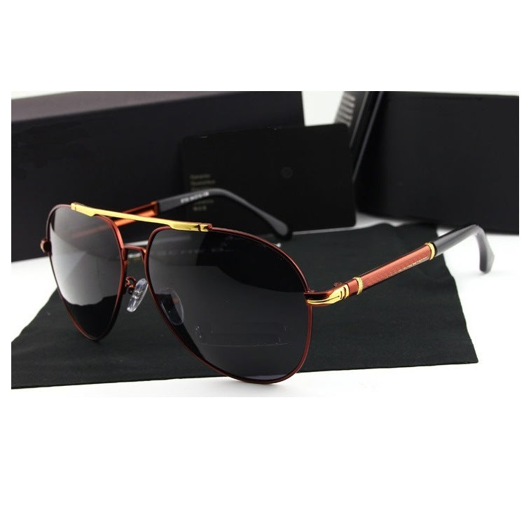 Polarized Sunglasses Men&#039;s Toad Mirror New Fashion Versatile Retro Cool Driving Sunglasses Glasses