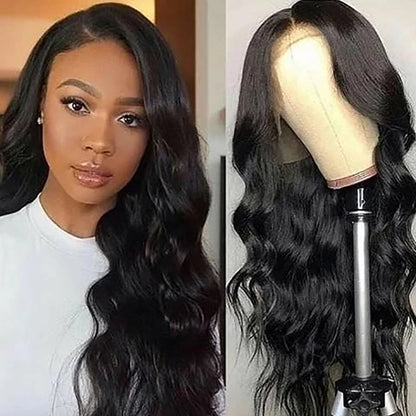 Jeanai Silky Middle Part Women&#039;s Long Curly Hair Wig  Made of Chemical Fiber Can take High Temperature
