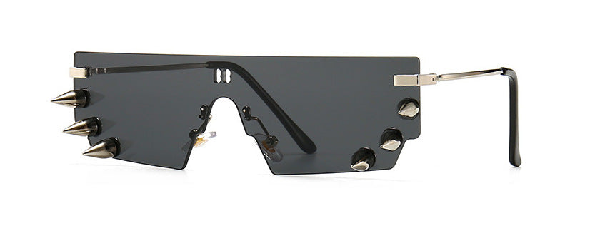 New Modern Retro Punk Rivets Exaggerated Funny Glasses