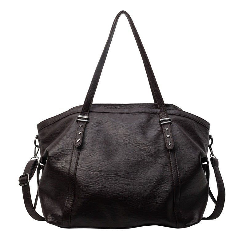 Retro Bag Women&#039;s Large Capacity 2024 New Fashionable Shoulder Crossbody Bag Texture Summer High-end Sense Explosive Large Bag