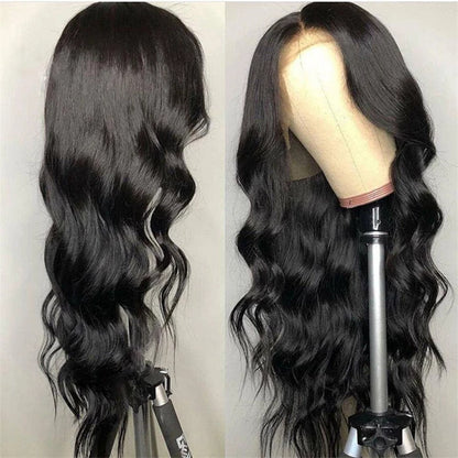 Jeanai Silky Middle Part Women&#039;s Long Curly Hair Wig  Made of Chemical Fiber Can take High Temperature