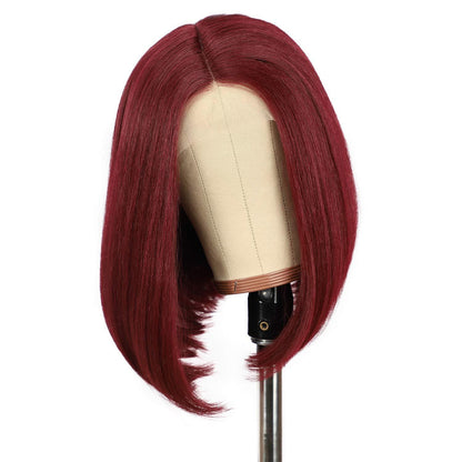 Front Lace Bob Short Straight Hair Chemical Fiber  Wigs