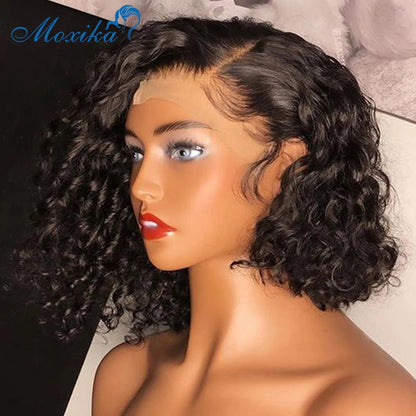 European, American And African Cross-border E-commerce Bobo-water Humanhair Mid-part Partial Female Real Hair Lace Headgear