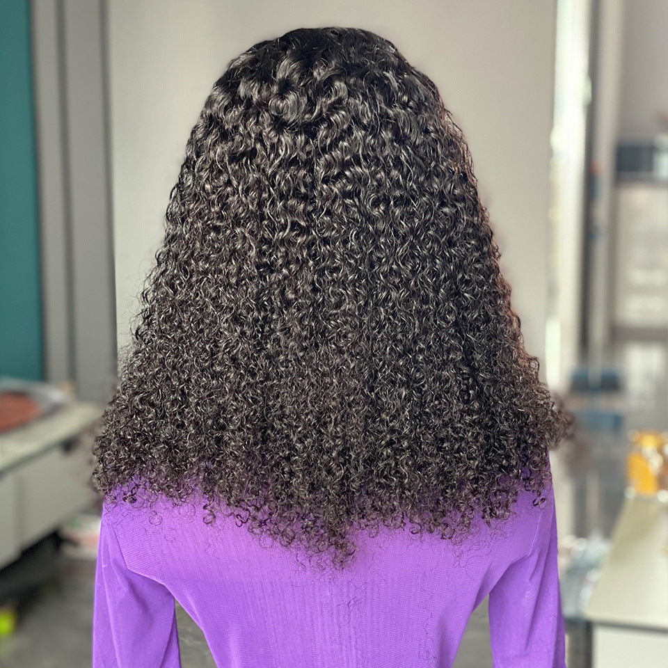 200% Curly Human Hair Wig Front Lace Real Hair Wig Wig Wig Real Hair Brazilian