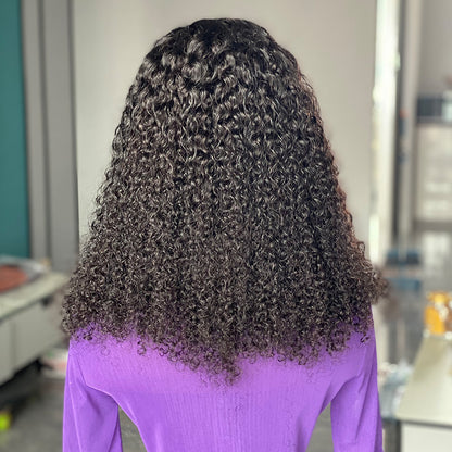 200% Curly Human Hair Wig Front Lace Real Hair Wig Wig Wig Real Hair Brazilian