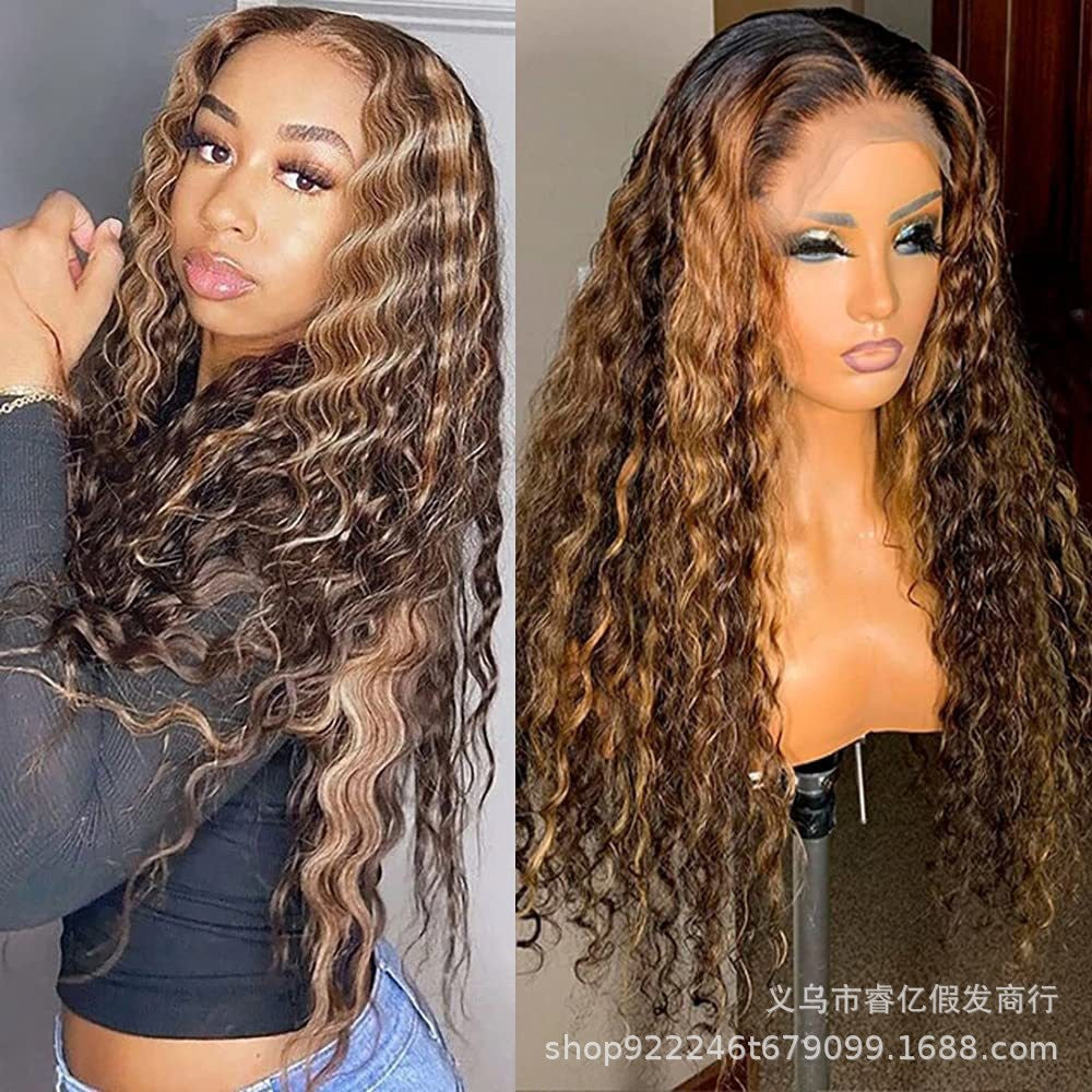 Beyonce Lace Front Mid-section Small Curl Wig