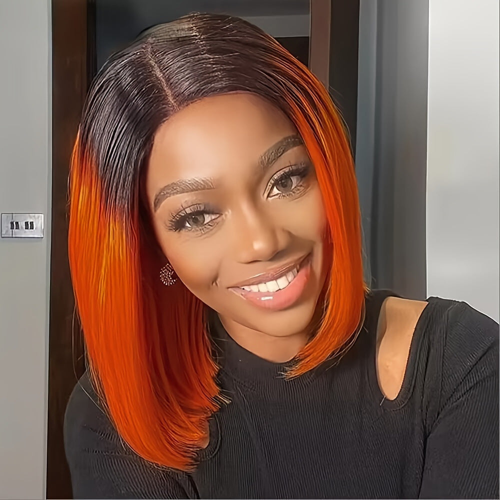 12inch 1B/350 Omber Wig 13*4 Lace Frontal Human Hair