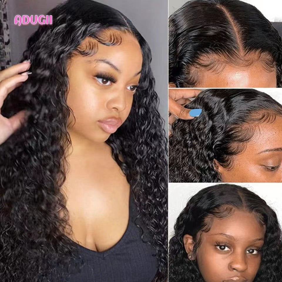 African Ladies Small Curly Wig Female Long Curly Hair Explosive Head High Temperature Silk Small Curly Hair African Cross-border Wig Source