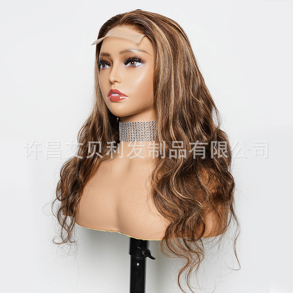 P4/27 Body Wave 10A 4 × 4 Highlight Front Lace Wig