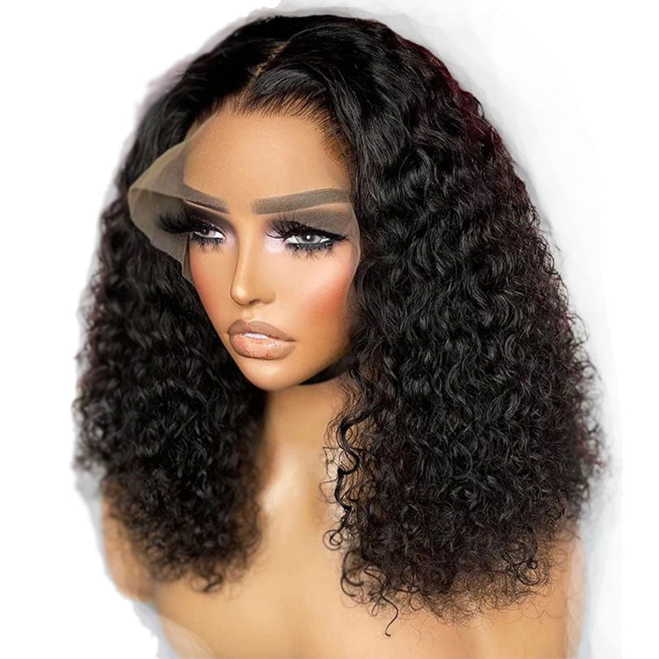 200% Curly Human Hair Wig Front Lace Real Hair Wig Wig Wig Real Hair Brazilian