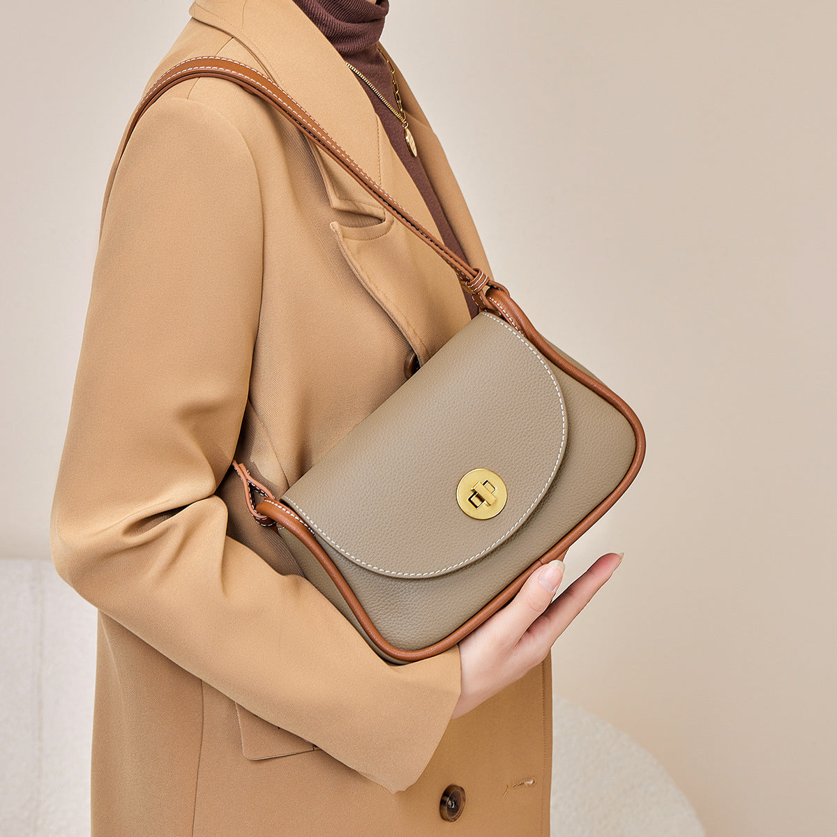 Bags For Women 2023 New Genuine Cowhide Women&#039;s Bags Versatile Crossbody Women&#039;s Underarm Shoulder Bags