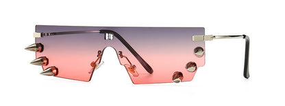 New Modern Retro Punk Rivets Exaggerated Funny Glasses