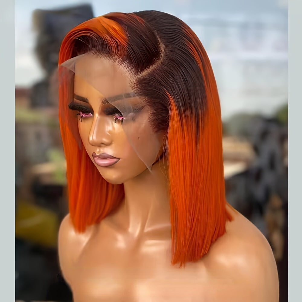 12inch 1B/350 Omber Wig 13*4 Lace Frontal Human Hair